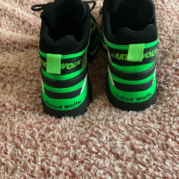 Naked Wolfe Tracer Lime Green sneakers size 6 - Picture 3 of 4